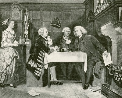 Johnson, Goldsmith und Boswell in der Mitre Tavern von Eyre Crowe